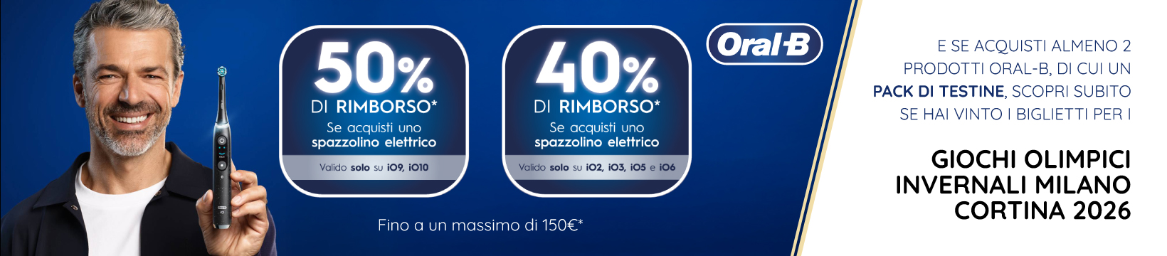 Oral B cashback e concorso olimpiadi