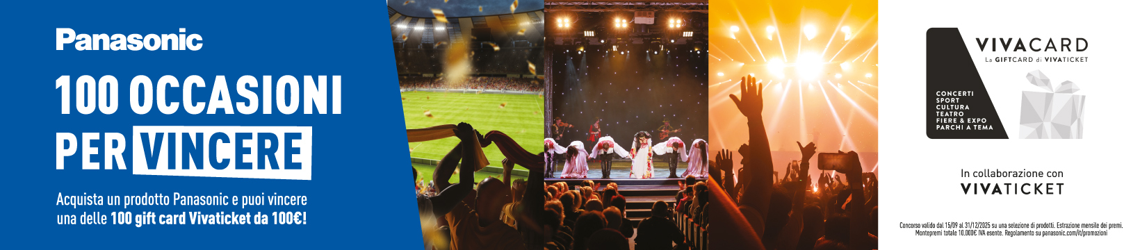 Panasonic 100 occasioni per vincere VivaTicket