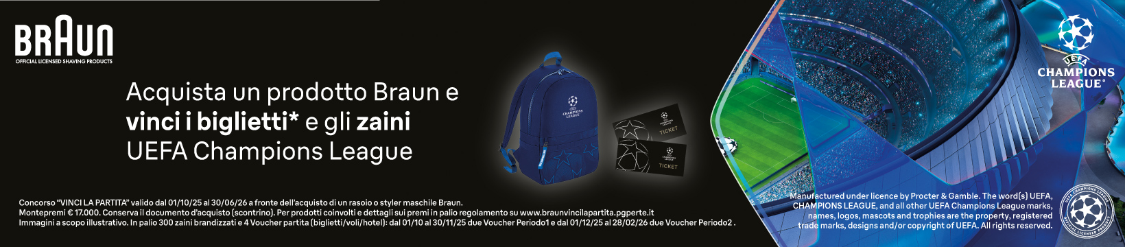 Braun acquista e vinci UEFA Champions League