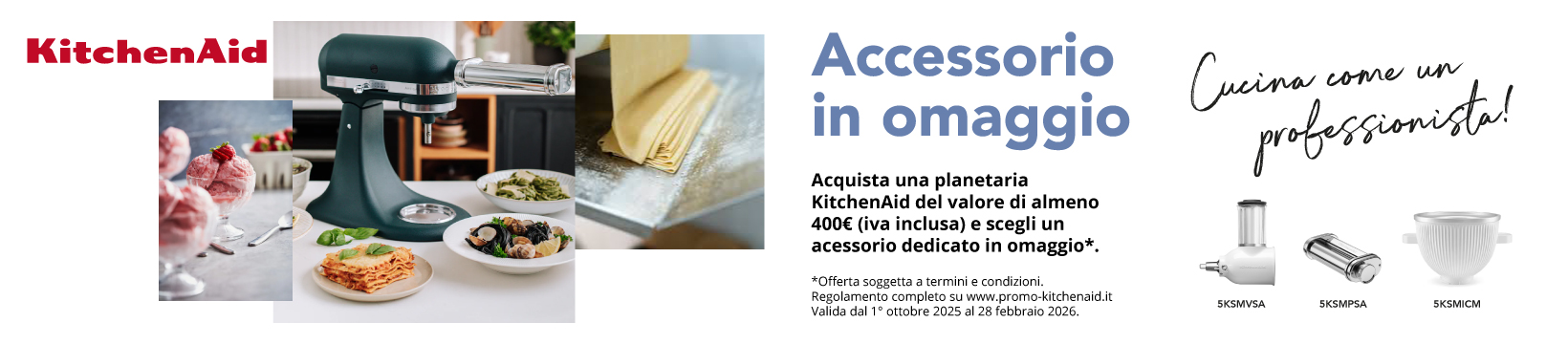 KitchenAid accessorio omaggio con l'acquisto
