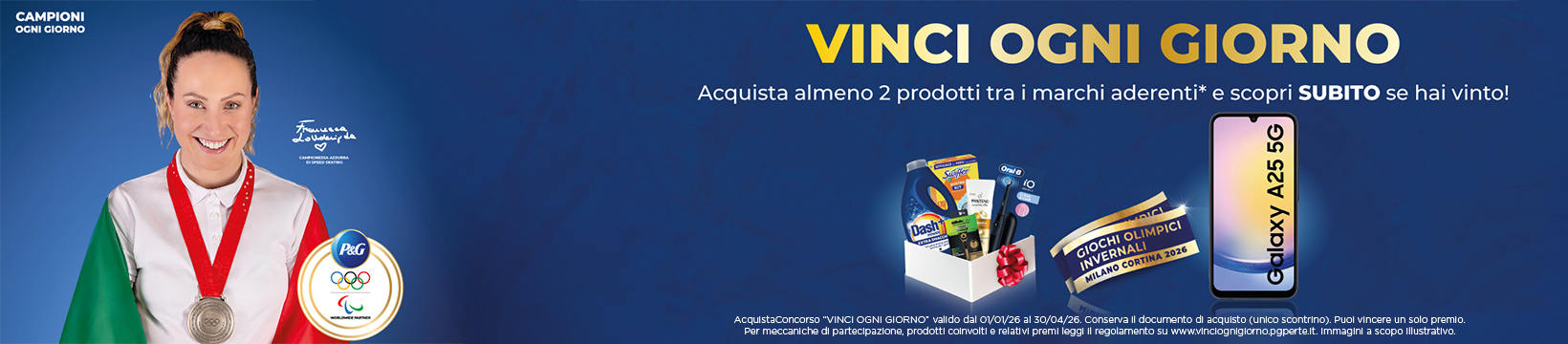 P&G acquista 2 prodotti e scopri se hai vinto!