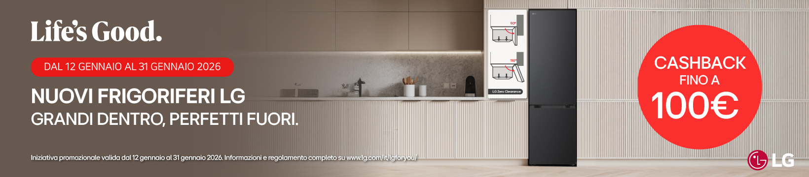 LG fino €100 di cashback