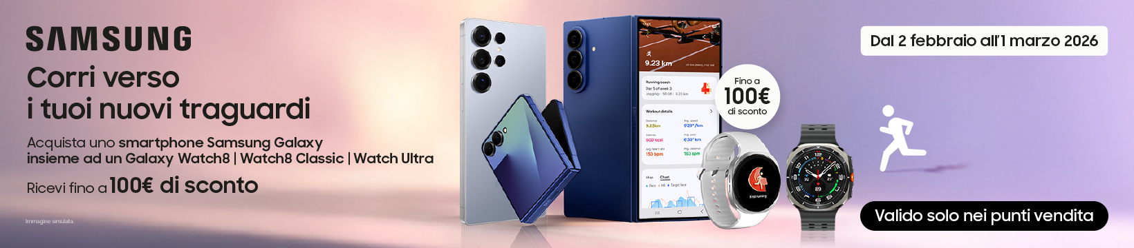 Samsung acquista e ricevi fino a 100€ di sconto