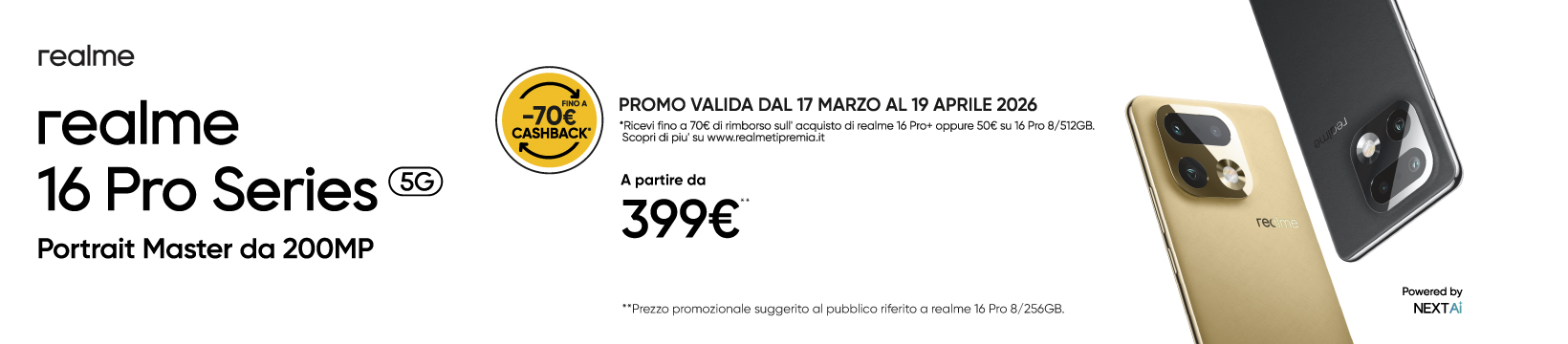 realme 16 Pro Series a partire da €399