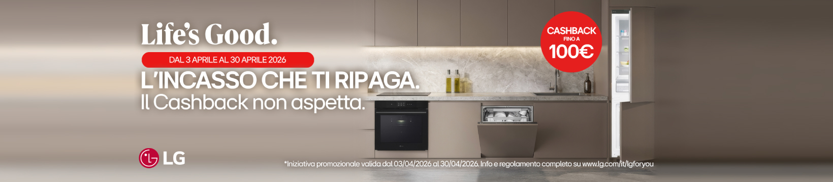 LG cashback fino a €300