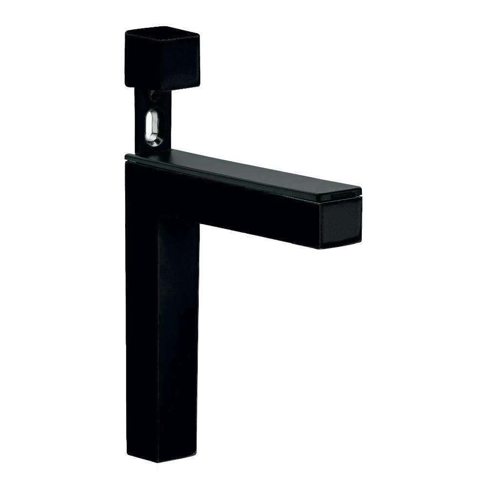 Vdomus mensola, pentole montato a muro appeso rack 2 pneumatici, nero, 26,9 cm H x 74,9 cm W x 34,8 cm D