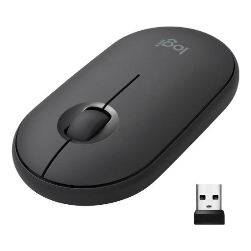 Logitech Mouse Consumer M SERIES Pebble M350 Wireless Graphite 910 ...