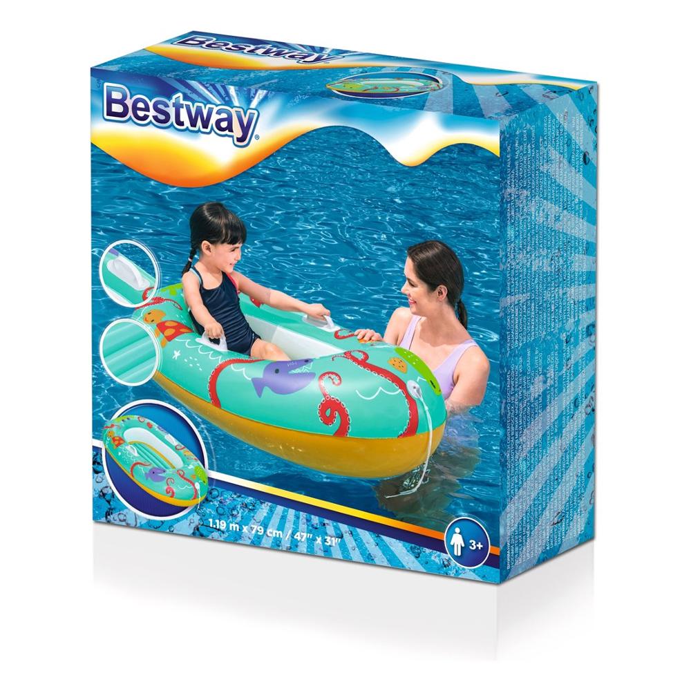 Salvagente Gonfiabile A Palma Di Cocco – 120 Cm, Blu/Marrone, Design Tropicale Per Piscina E Lago