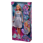 Simba - Steffi Love Magic Jewels, 105733516, +3 anni, con pietre preziose per decorare abito e capelli : Simba