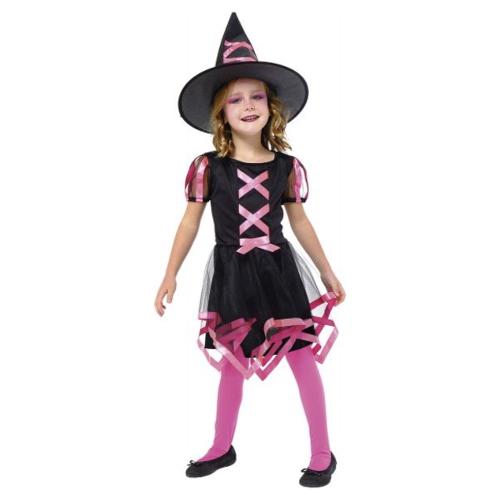 RUBIES COSTUME STREGA ARANCIONE BRILLANTE M 5-6 ANNI