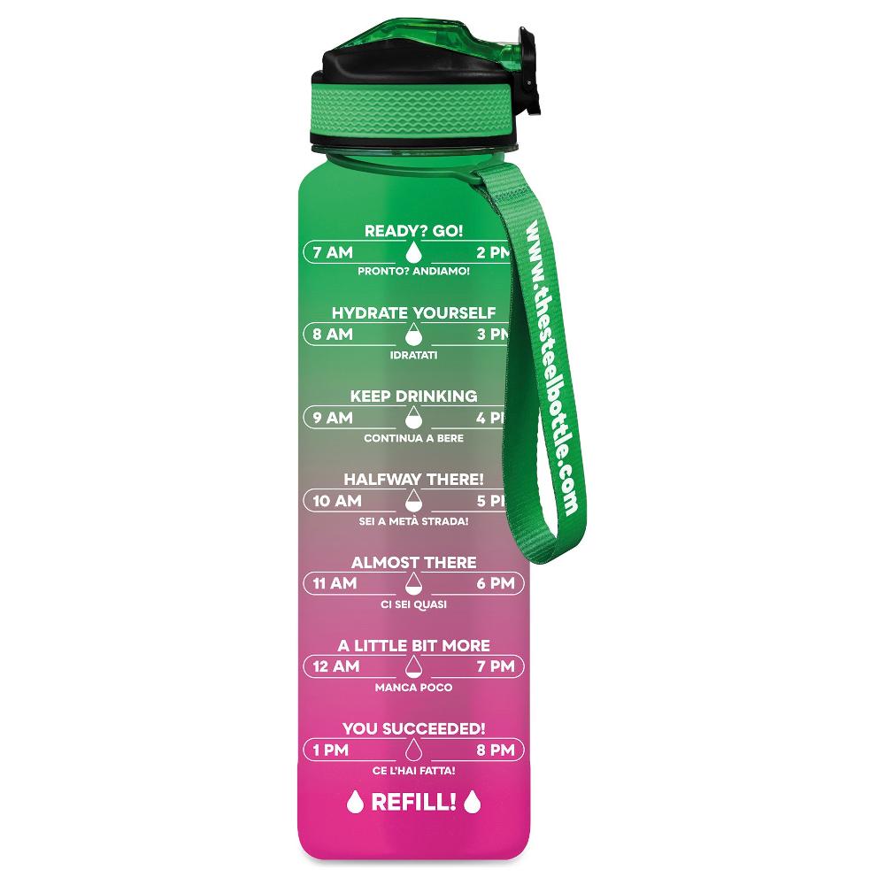 5 Borracce IMHA In Tritan Senza BPA – 0,5L, 0,75L, 1L – Blu – Lavabili In Lavastoviglie Fino A 80°C - 2