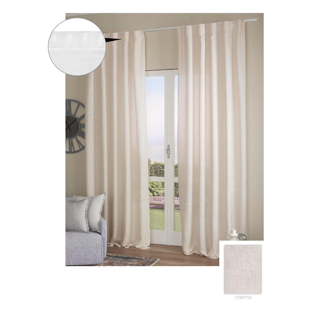 Joyswahl Tenda A Pannello In Voile Con Nappe – 45x90 Cm, Beige, Semitrasparente, Confezione Da 2, Con Coulisse