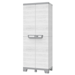 YARDIN Armadio Fai Da Te In Plastica Con Scaffalatura - 8 Scomparti E 2 Scarpiere, 157x70x35 Cm, Nero