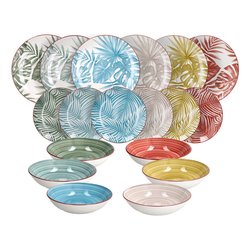 Servizio piatti 18 pezzi Dream oro Tognana porcellana bianco online