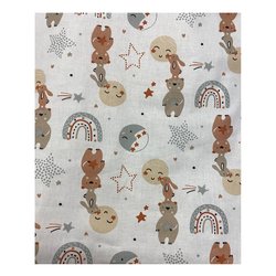 Interbaby Set Lenzuola Minicuna 50x80 Cm - Flanella Invernale Con Elefanti