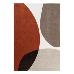 Tappeto ABC Abano Marrone - Tessuto A Mano In Cotone, 60x100 Cm, Lavabile
