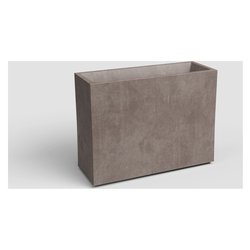 Vaso da esterno Millennium antracite 78,5x39x39 cm