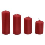 Candele Rustiche Michael Noll – Set 2 Candele A Colonna 10x20 Cm – Senza Gocce E Senza Fuliggine, Durata 120h (Grigio) - 2