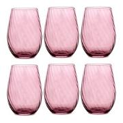 Bicchieri in vetro trasparente set 6 bicchieri bibita 350 ml