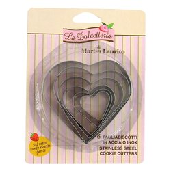GP & ME Set Di 9 Tagliabiscotti A Forma Di Numeri In Acciaio, Per Dolci E Pasticceria, Grigio