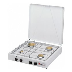 FORNELLO A GAS GPL/METANO 3 FUOCHI CON VALVOLA DI SICUREZZA GRIGLIA - Foto 4