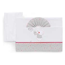 Set lenzuola lettino Italbaby 015 2010 0508 UNICORN Completo Grey