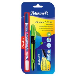 Pelikan Superpirat Eco - Penna Cancellabile Per Inchiostro Con Punta Multipla (Tratto M) - Motivi Assortiti