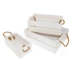 Relaxdays 10021118 Set 2 Cestini Intrecciati Cesti Porta-oggetti Alti