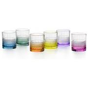 Leonardo Optic Set 6 Bicchieri Long Drink In Vetro Colorato, 300 Ml, Lavabili In Lavastoviglie, Colore Giallo