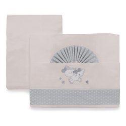 Italbaby 020.1010-02 Set Lenzuola da 3 Pezzi per Lettino
