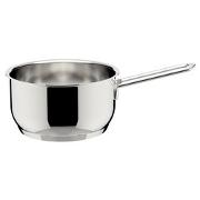 Coperchio per casseruola in vetro temperato trasparente con bordo in acciaio inox, bocchetta del vapore e manico resistente al calore per pentole, wok e padelle (16 cm