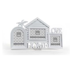 Gicos Portafoto (per 2f 10x10 cm, 1f 20x15 cm ) multiplo da parete GC HOME Legno chiaro 824104