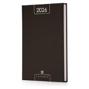 Agenda Settimanale MITAMA 2026 Nera – 18 Mesi (Set 2025-2027), Copertina Rigida, Elastico, Matita Inclusa