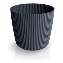 Sottovaso per piante rotondo bordato