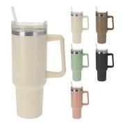 H&H Mug Termico in Acciaio Inox con Cannuccia Minnie H&H Mug Termico in Acciaio Inox con Cannuccia Minnie