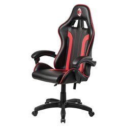 DUMOS Sedia Da Gaming Ergonomica Con Poggiapiedi, Nero+Bianco, Portata 150 Kg, Cuscini Lombari Regolabili, Schienale Reclinabile Fino A 150°