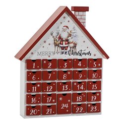 Pajoma Calendario Dell'Avvento Fai Da Te 24 Sacchetti | Carta Kraft Con Gufo Rosso E Mollette - 14x22 Cm - 5
